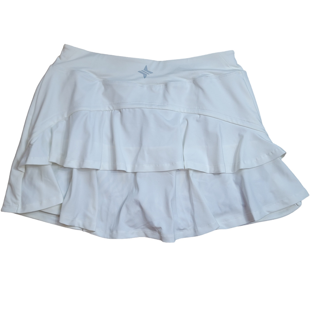 Tuckernuck White and Savannah Tiger Ruffle Skort Women's Size M - Picture 11 of 12